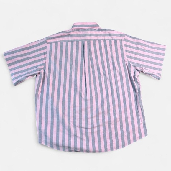 Brooks Brothers Pink Striped Short Sleeve Button Shirt Size XXL Madison Fit NWT - Picture 5 of 11
